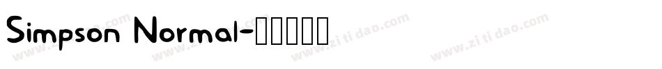 Simpson Normal字体转换
